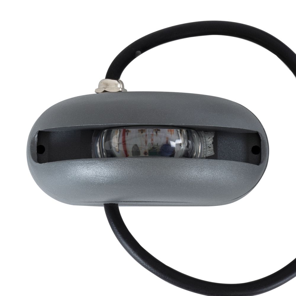 GLOBOSTAR® WINDOWCURBA 90112 Φωτιστικό Ανάδειξης Παραθύρων LED 6W 480lm 3°x262° DC 24V Αδιάβροχο IP65 Πολύχρωμο RGB Dimmable DMX512 - CREE XPE Chip - Γκρι Ανθρακί - Μ12 x Π5.3 x Υ6.5cm - 3 Χρόνια Εγγύηση