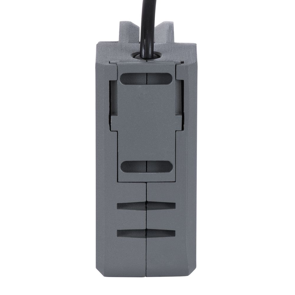 GLOBOSTAR® WINDOWCORNA 90114 Γωνιακό Φωτιστικό Ανάδειξης Παραθύρων LED 6W 540lm 3°x172° DC 24V Αδιάβροχο IP65 Θερμό Λευκό 2700K Dimmable - CREE XPE Chip - Γκρι Ανθρακί - Μ12 x Π4 x Υ12cm - 3 Χρόνια Εγγύηση