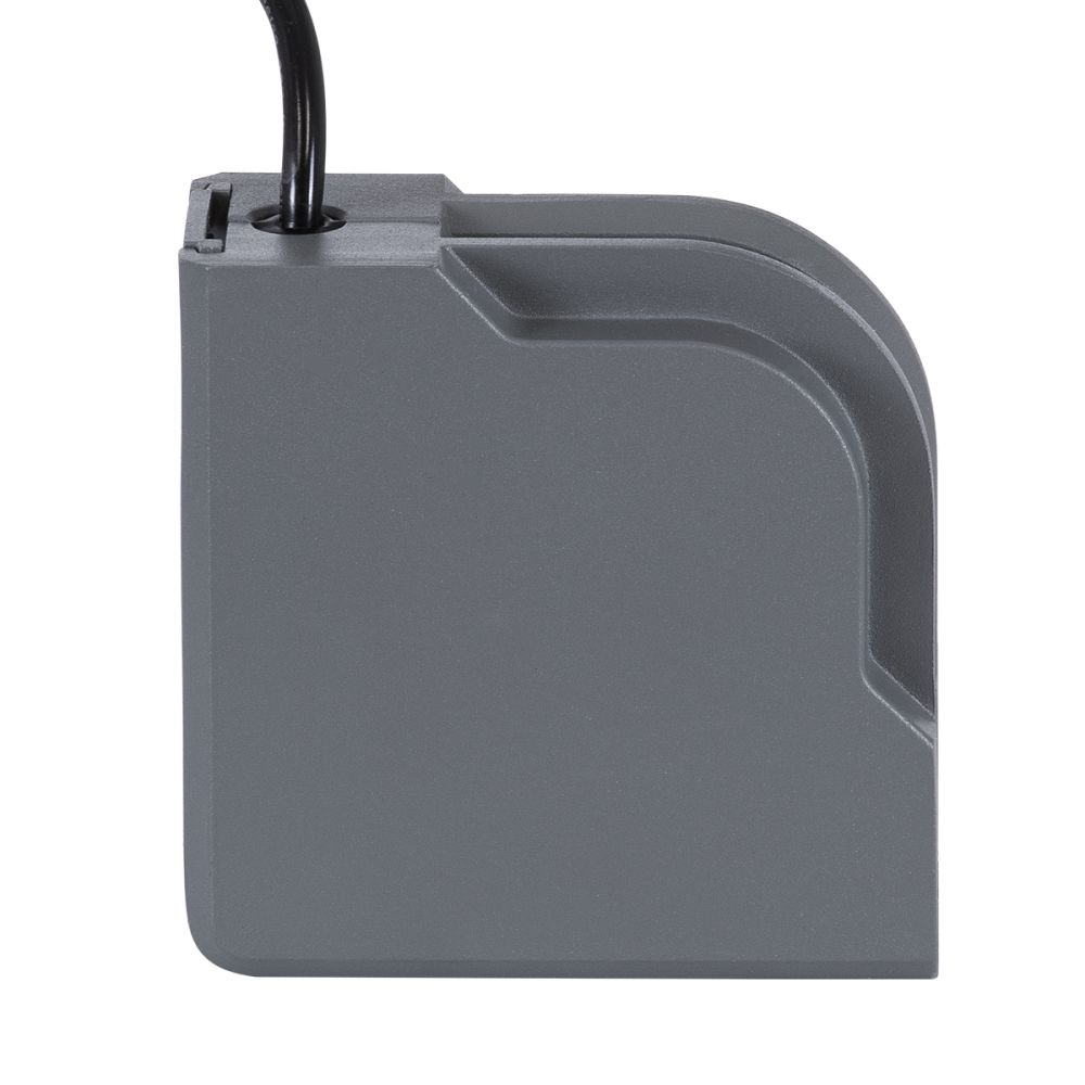 GLOBOSTAR® WINDOWCORNA 90115 Γωνιακό Φωτιστικό Ανάδειξης Παραθύρων LED 6W 480lm 3°x172° DC 24V Αδιάβροχο IP65 Μπλε Dimmable - CREE XPE Chip - Γκρι Ανθρακί - Μ12 x Π4 x Υ12cm - 3 Χρόνια Εγγύηση