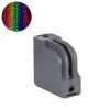 GLOBOSTAR® WINDOWCORNA 90116 Γωνιακό Φωτιστικό Ανάδειξης Παραθύρων LED 6W 480lm 3°x172° DC 24V Αδιάβροχο IP65 Πολύχρωμο RGB Dimmable DMX512 - CREE XPE Chip - Γκρι Ανθρακί - Μ12 x Π4.5 x Υ12cm - 3 Χρόνια Εγγύηση