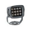 GLOBOSTAR® FLOODXENA 90120 Προβολέας Σποτ Wall Washer LED 12W 1260lm 10° AC 220-240V Αδιάβροχο IP65 Ultra Θερμό Λευκό 2200K - Bridgelux SMD Chip - Γκρι Ανθρακί Ματ - Μ13.5 x Π11 x Υ15cm - 3 Χρόνια Εγγύηση