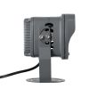 GLOBOSTAR® FLOODXENA 90120 Προβολέας Σποτ Wall Washer LED 12W 1260lm 10° AC 220-240V Αδιάβροχο IP65 Ultra Θερμό Λευκό 2200K - Bridgelux SMD Chip - Γκρι Ανθρακί Ματ - Μ13.5 x Π11 x Υ15cm - 3 Χρόνια Εγγύηση