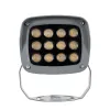 GLOBOSTAR® FLOODXENA 90121 Προβολέας Σποτ Wall Washer LED 12W 1320lm 10° AC 220-240V Αδιάβροχο IP65 Θερμό Λευκό 2700K - Bridgelux SMD Chip - Γκρι Ανθρακί - Μ13.5 x Π11.5 x Υ15cm - 3 Χρόνια Εγγύηση