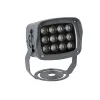 GLOBOSTAR® FLOODXENA 90122 Προβολέας Σποτ Wall Washer LED 12W 1380lm 10° AC 220-240V Αδιάβροχο IP65 Φυσικό Λευκό 4500K - Bridgelux SMD Chip - Γκρι Ανθρακί Ματ - Μ13.5 x Π11.5 x Υ15cm - 3 Χρόνια Εγγύηση