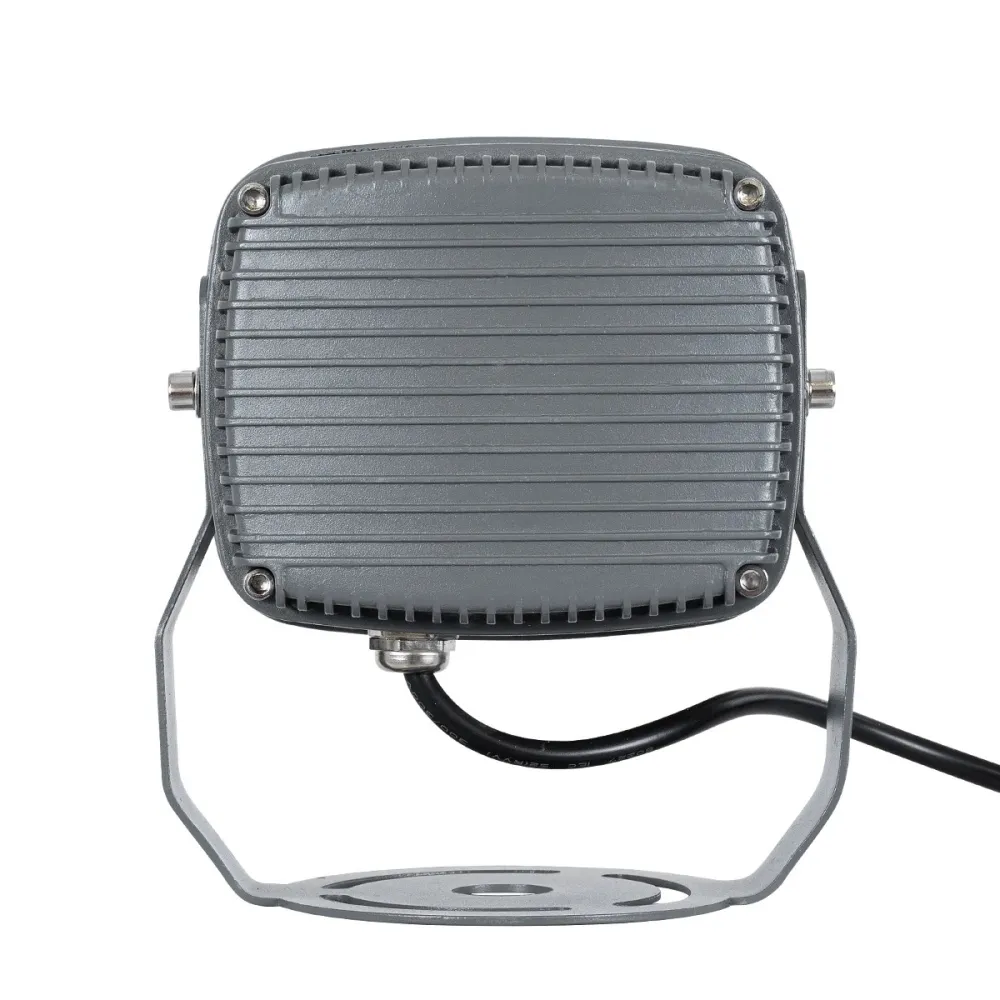 GLOBOSTAR® FLOODXENA 90122 Προβολέας Σποτ Wall Washer LED 12W 1380lm 10° AC 220-240V Αδιάβροχο IP65 Φυσικό Λευκό 4500K - Bridgelux SMD Chip - Γκρι Ανθρακί Ματ - Μ13.5 x Π11.5 x Υ15cm - 3 Χρόνια Εγγύηση