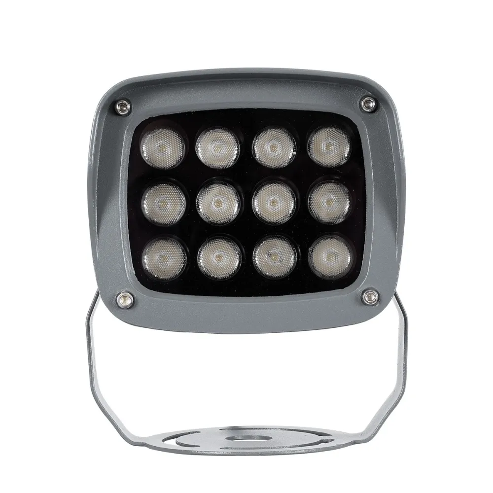 GLOBOSTAR® FLOODXENA 90125 Προβολέας Σποτ Wall Washer LED 12W 1020lm 10° AC 220-240V Αδιάβροχο IP65 Φούξια - Bridgelux SMD Chip - Γκρι Ανθρακί - Μ13.5 x Π11 x Υ15cm - 3 Χρόνια Εγγύηση