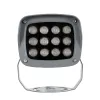 GLOBOSTAR® FLOODXENA 90125 Προβολέας Σποτ Wall Washer LED 12W 1020lm 10° AC 220-240V Αδιάβροχο IP65 Φούξια - Bridgelux SMD Chip - Γκρι Ανθρακί - Μ13.5 x Π11 x Υ15cm - 3 Χρόνια Εγγύηση