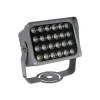 GLOBOSTAR® FLOODXENA 90128 Προβολέας Σποτ Wall Washer LED 24W 2640lm 10° AC 220-240V Αδιάβροχο IP65 Θερμό Λευκό 2700K - Bridgelux SMD Chip - Γκρι Ανθρακί - Μ18 x Π13.5 x Υ18cm - 3 Χρόνια Εγγύηση