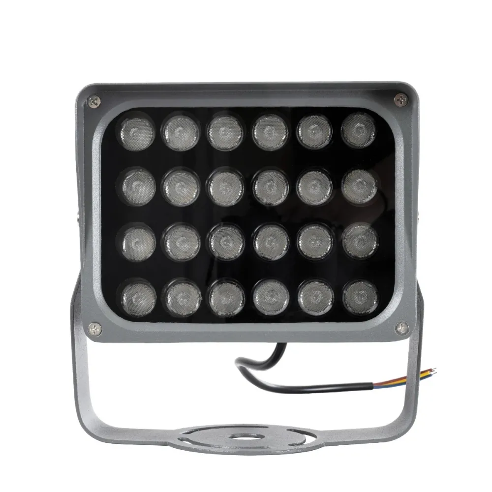 GLOBOSTAR® FLOODXENA 90131 Προβολέας Σποτ Wall Washer LED 24W 2040lm 10° AC 220-240V Αδιάβροχο IP65 Μπλε - Bridgelux SMD Chip - Γκρι Ανθρακί - Μ18 x Π13.5 x Υ18cm - 3 Χρόνια Εγγύηση