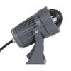 GLOBOSTAR® SPOTFENIA 90136 Αρχιτεκτονικό Σποτ Φωτισμου LED 10W 850lm 5° DC 24V Αδιάβροχο IP65 Μπλε Dimmable - Bridgelux COB Chip - Γκρι Ανθρακί - Μ7 x Π7 x Υ12cm - 3 Χρόνια Εγγύηση