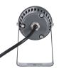 GLOBOSTAR® SPOTFENIA 90136 Αρχιτεκτονικό Σποτ Φωτισμου LED 10W 850lm 5° DC 24V Αδιάβροχο IP65 Μπλε Dimmable - Bridgelux COB Chip - Γκρι Ανθρακί - Μ7 x Π7 x Υ12cm - 3 Χρόνια Εγγύηση
