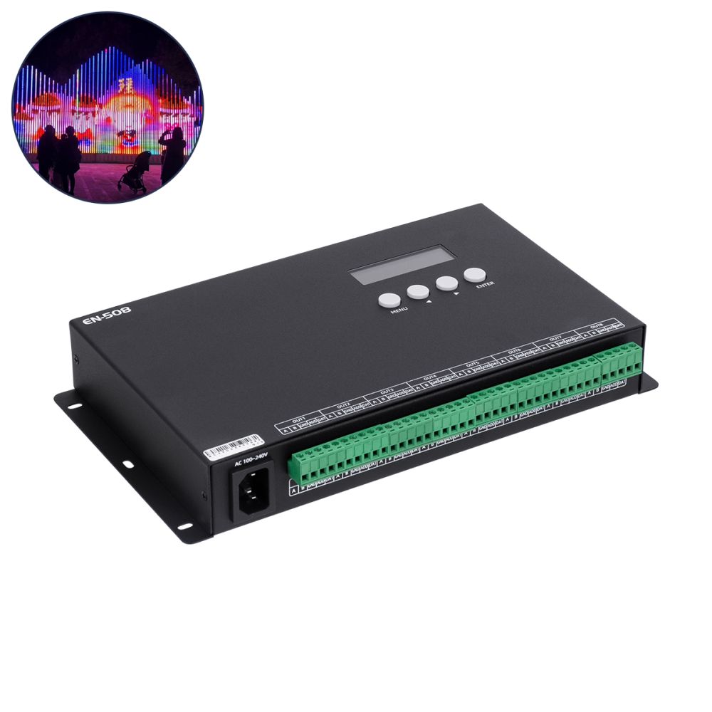 GLOBOSTAR® SEEKWAY-EN508 90144 Επαγγελματικός Ψηφιακός Controller SPI/TTL Pixel Online Full Color ARTNET - 3 Χρόνια Εγγύηση