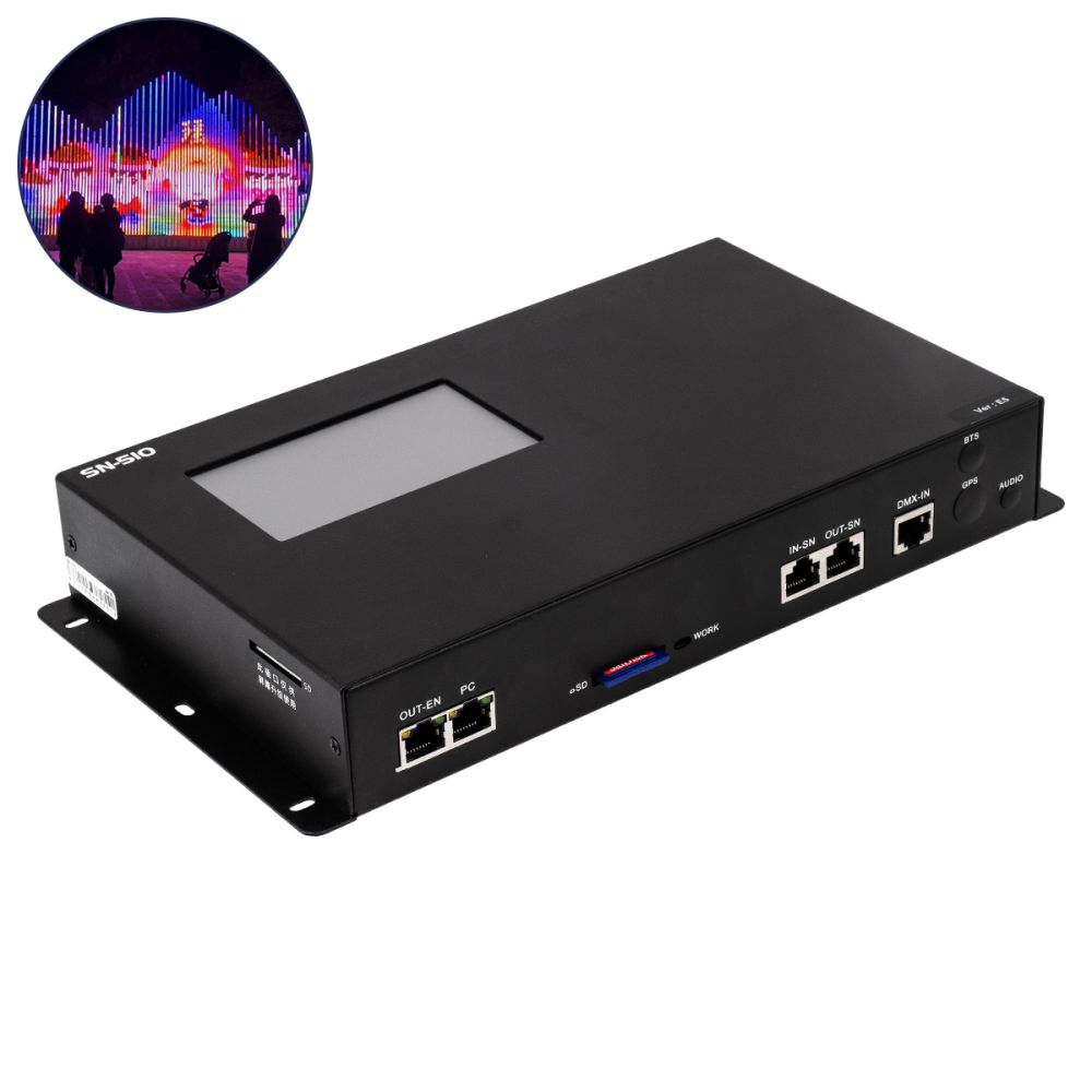 GloboStar® 90145 SEEKWAY SN-510 - Professional Master Controller - Full Colour LED Digital Control System - Κεντρικός Controller για Ψηφιακά Προϊόντα LED Digital Pixel TTL & DMX512 - Single Colour & RGB & RGBW - Synchronous & Asynchronous
