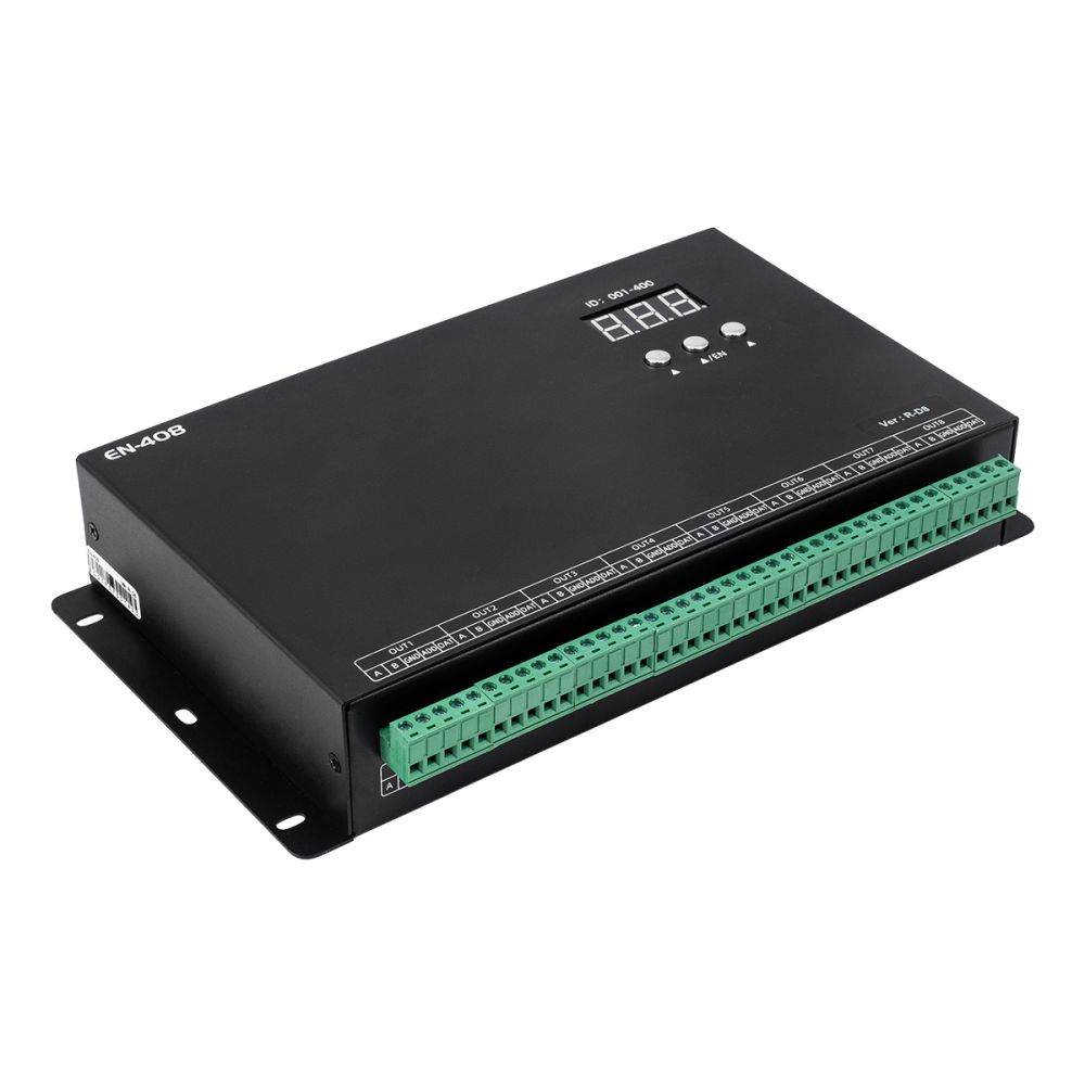 GloboStar® 90146 SEEKWAY EN-408 - Professional Channel Controller - Full Colour LED Digital Control System - Κεντρικός & Slave Controller Καναλιών Εξόδου για Ψηφιακά Προϊόντα LED Digital Pixel TTL & DMX512 - Single Colour & RGB & RGBW - Sy
