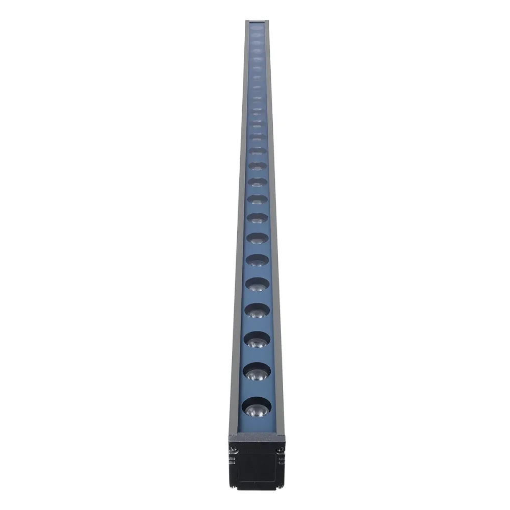 GLOBOSTAR® WASHERMARGO 90152 Μπάρα Φωτισμού Wall Washer LED 24W 2760lm 30° DC 24V Αδιάβροχο IP65 Φυσικό Λευκό 4500K Dimmable - Bridgelux SMD Chip - Γκρι Ανθρακί Ματ - Μ100 x Π4 x Υ5cm - 3 Χρόνια Εγγύηση