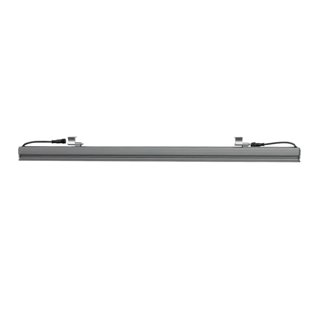 GLOBOSTAR® WASHERMOZA 90170 Μπάρα Φωτισμού Wall Washer LED 72W 6120lm 10-30° DC 24V Αδιάβροχο IP66 Πολύχρωμο RGB Dimmable - Bridgelux SMD Chip - Γκρι Ανθρακί - Μ100 x Π5 x Υ4cm - 3 Χρόνια Εγγύηση
