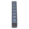 GLOBOSTAR® WASHERMARGO 90181 Μπάρα Φωτισμού Wall Washer LED 6W 720lm 30° DC 24V Αδιάβροχο IP65 Ψυχρό Λευκό 6000K Dimmable - Bridgelux SMD Chip - Γκρι Ανθρακί - Μ30 x Π4 x Υ5cm - 3 Χρόνια Εγγύηση