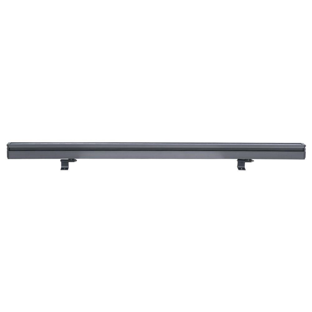 GLOBOSTAR® WASHERFAIA 90185 Μπάρα Φωτισμού Wall Washer LED 36W 3060lm 30° DC 24V Αδιάβροχο IP65 Πολύχρωμο RGBW Dimmable DMX512 - Bridgelux SMD Chip - Γκρι Ανθρακί - Μ100 x Π4 x Υ5cm - 3 Χρόνια Εγγύηση