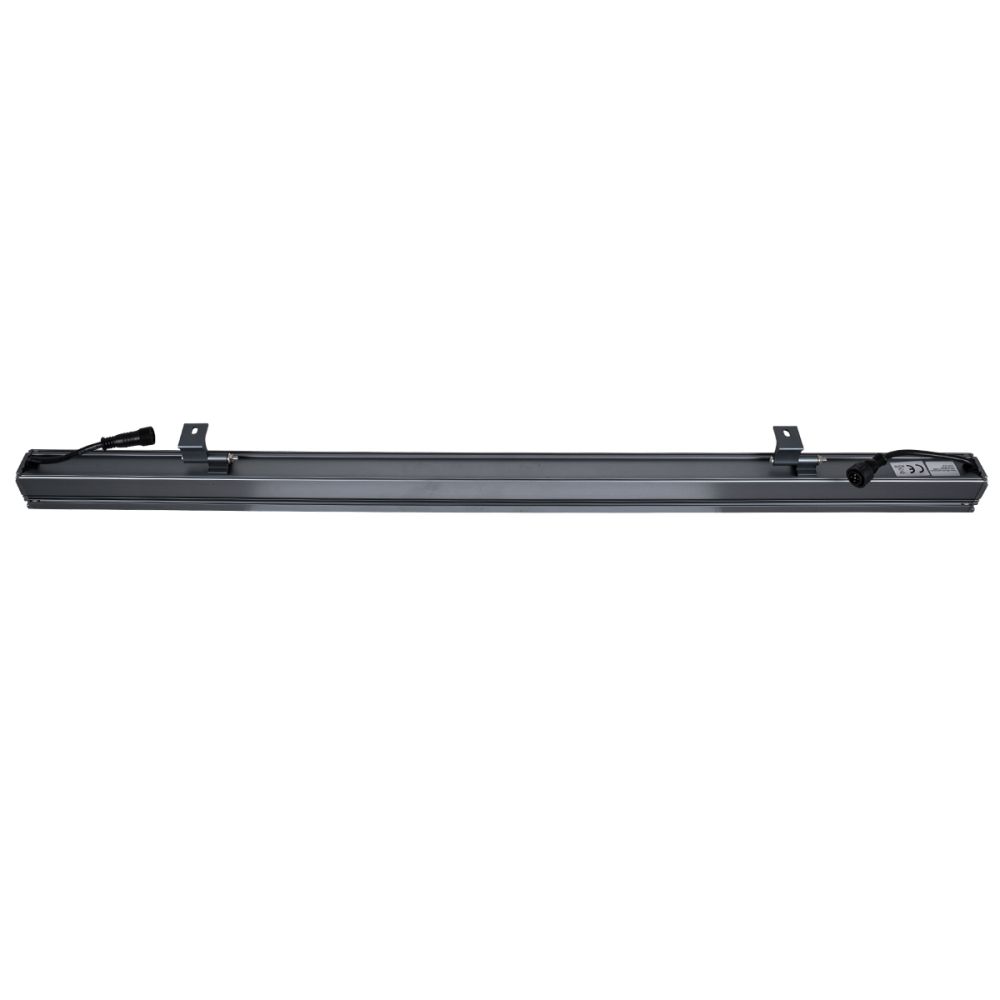 GLOBOSTAR® WASHERFAIA 90185 Μπάρα Φωτισμού Wall Washer LED 36W 3060lm 30° DC 24V Αδιάβροχο IP65 Πολύχρωμο RGBW Dimmable DMX512 - Bridgelux SMD Chip - Γκρι Ανθρακί - Μ100 x Π4 x Υ5cm - 3 Χρόνια Εγγύηση