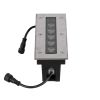 GLOBOSTAR® UNDERGROUNDREMVI 90191 Χωνευτή Μπάρα Φωτισμού Wall Washer LED 9W 765lm 10° DC 24V Αδιάβροχο IP68 Πολύχρωμο RGBW Dimmable DMX512 - Bridgelux SMD Chip - Ανοξείδωτο Ατσάλι SS316 - Μ30 x Π9 x Υ8.5cm / Q28.5 x 7.5cm - 3 Χρόνια Εγγύηση