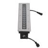 GLOBOSTAR® UNDERGROUNDREMVI 90193 Χωνευτή Μπάρα Φωτισμού Wall Washer LED 12W 1020lm 10° DC 24V Αδιάβροχο IP68 Πολύχρωμο RGBW Dimmable DMX512 - Bridgelux SMD Chip - Ανοξείδωτο Ατσάλι SS316 - Μ50 x Π9 x Υ7.2cm / Q48.5 x 7.5cm - 3 Χρόνια Εγγύηση