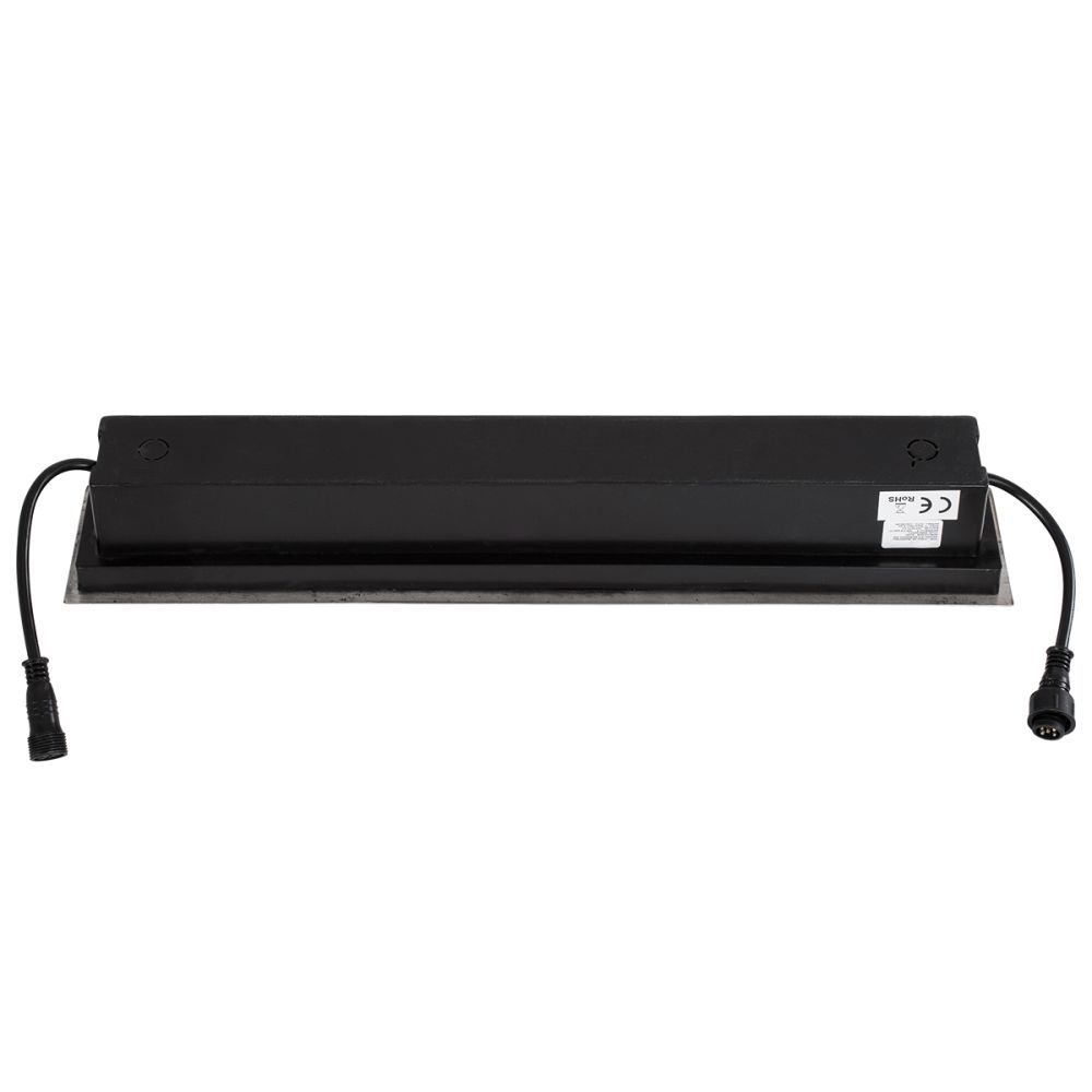 GLOBOSTAR® UNDERGROUNDREMVI 90193 Χωνευτή Μπάρα Φωτισμού Wall Washer LED 12W 1020lm 10° DC 24V Αδιάβροχο IP68 Πολύχρωμο RGBW Dimmable DMX512 - Bridgelux SMD Chip - Ανοξείδωτο Ατσάλι SS316 - Μ50 x Π9 x Υ7.2cm / Q48.5 x 7.5cm - 3 Χρόνια Εγγύηση