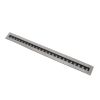 GLOBOSTAR® UNDERGROUNDREMVI 90195 Χωνευτή Μπάρα Φωτισμού Wall Washer LED 24W 2040lm 10° DC 24V Αδιάβροχο IP68 Πολύχρωμο RGBW Dimmable DMX512 - Bridgelux SMD Chip - Ανοξείδωτο Ατσάλι SS316 - Μ100 x Π9 x Υ7.2cm / Q98.2 x 7.6cm - 3 Χρόνια Εγγύηση