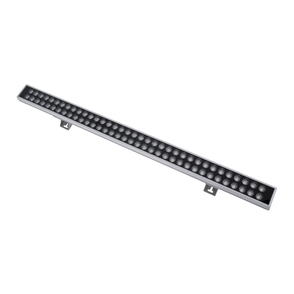 GLOBOSTAR® WASHERGAIA 90215 Μπάρα Φωτισμού Wall Washer LED 144W 15120lm 10° DC 24V Αδιάβροχο IP67 Θερμό Λευκό 2700K Dimmable - Bridgelux SMD Chip - Ασημί - Μ100 x Π7.3 x Υ4.3cm - 3 Χρόνια Εγγύηση