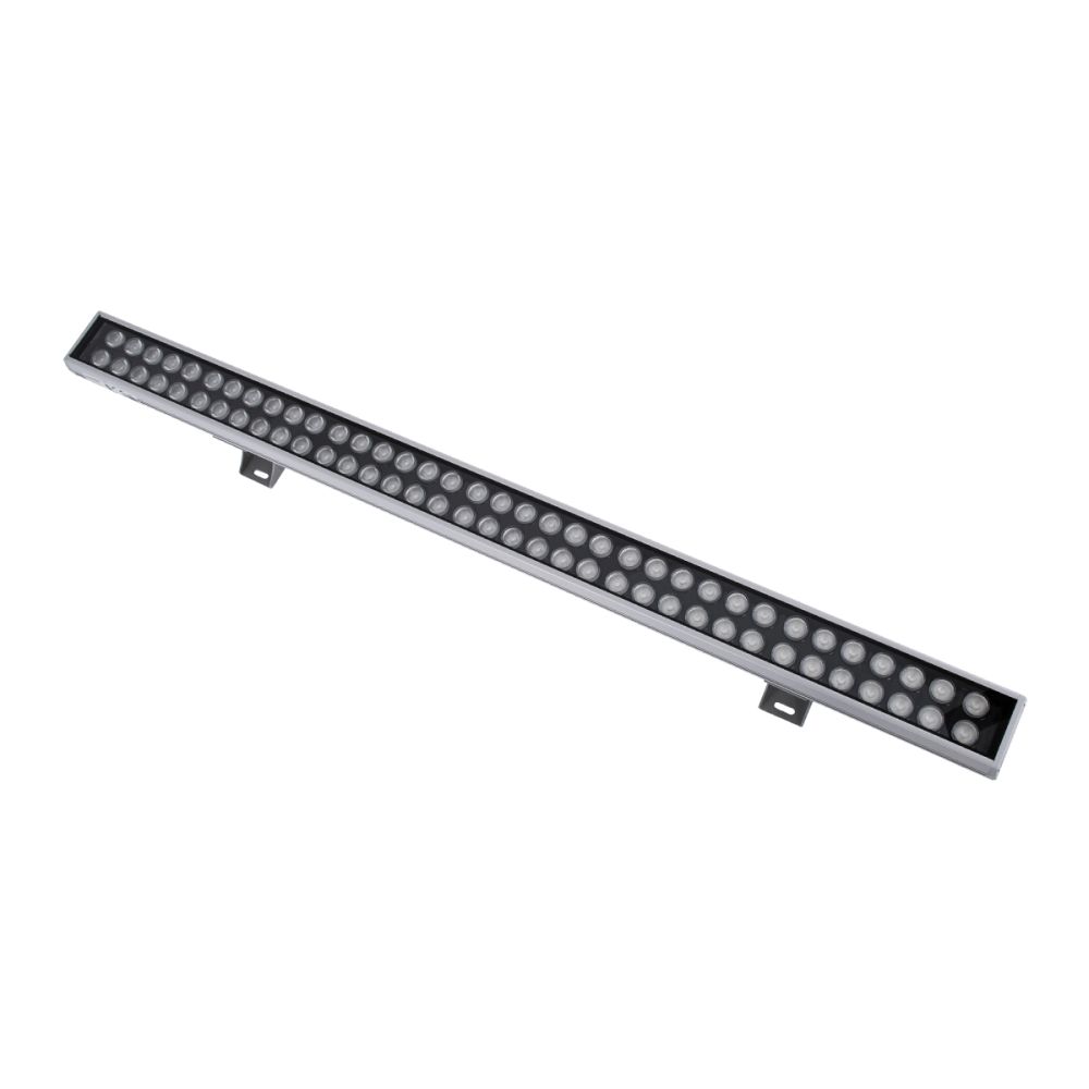 GLOBOSTAR® WASHERGAIA 90216 Μπάρα Φωτισμού Wall Washer LED 144W 12240lm 10° DC 24V Αδιάβροχο IP67 Πολύχρωμο RGBW Dimmable DMX512 - Bridgelux SMD Chip - Γκρι Ανθρακί - Μ100 x Π7.3 x Υ4.3cm - 3 Χρόνια Εγγύηση