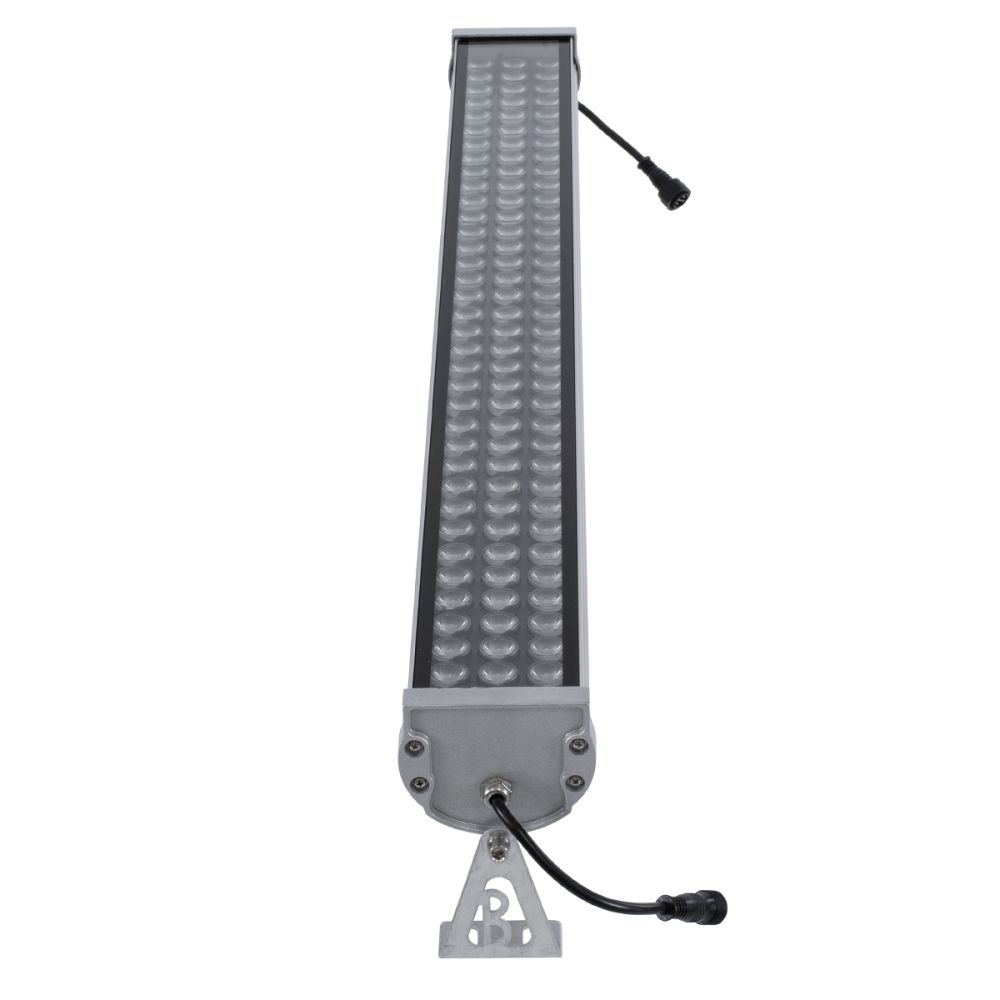 GLOBOSTAR® WASHERGAIA 90218 Μπάρα Φωτισμού Wall Washer LED 216W 18360lm 10° DC 24V Αδιάβροχο IP67 Πολύχρωμο RGBW Dimmable DMX512 - Bridgelux SMD Chip - Ασημί - Μ100 x Π10.2 x Υ9.5cm - 3 Χρόνια Εγγύηση