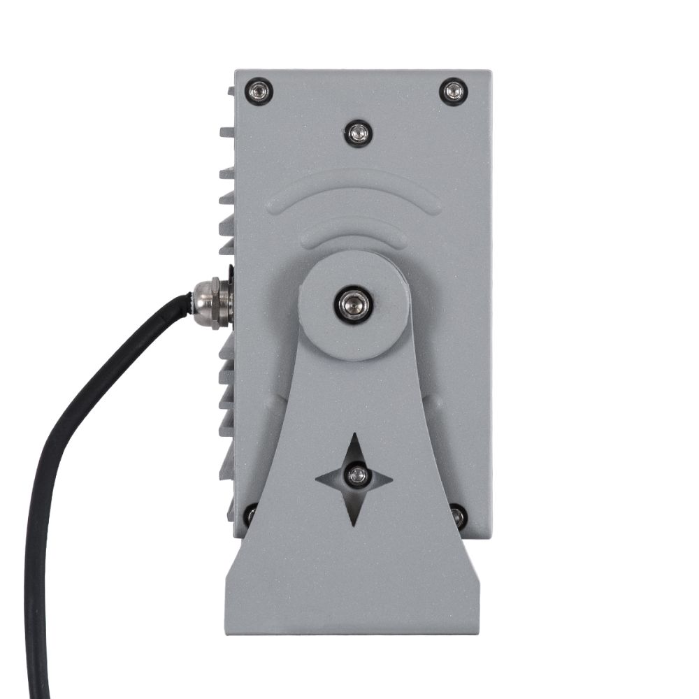 GLOBOSTAR® FLOODZENA 90219 Προβολέας Σποτ Wall Washer LED 60W 5400lm 3° DC 24V Αδιάβροχο IP65 Θερμό Λευκό 2700K Dimmable - CREE XPE Chip - Γκρι Ανθρακί Μ37 x Π9 x Υ26.5cm - 3 Χρόνια Εγγύηση