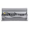 GloboStar® FLOOD-TENA 90223 Προβολέας Wall Washer για Φωτισμό Κτιρίων LED 150W 13500lm 10° AC 220-240V Αδιάβροχο IP65 L43.5 x W15.5 x H18cm Θερμό Λευκό 2700K - Ασημί - 3 Years Warranty