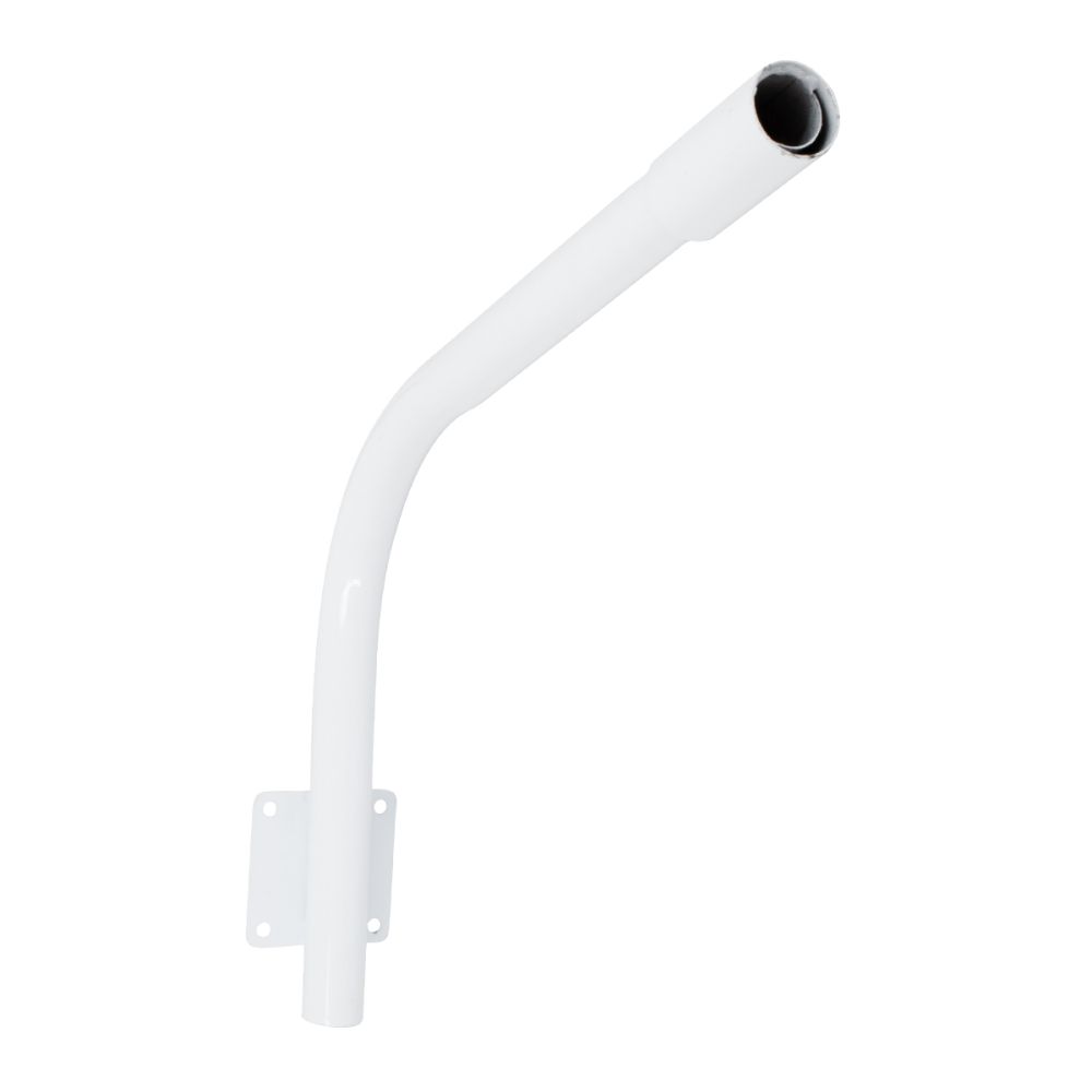 GloboStar® 90229 Μεταλλική Βάση Στήριξης CURVED M62cm x Φ60mm για Φωτιστικά Δρόμου Street Lights με Διάμετρο Βάσης Φ60mm