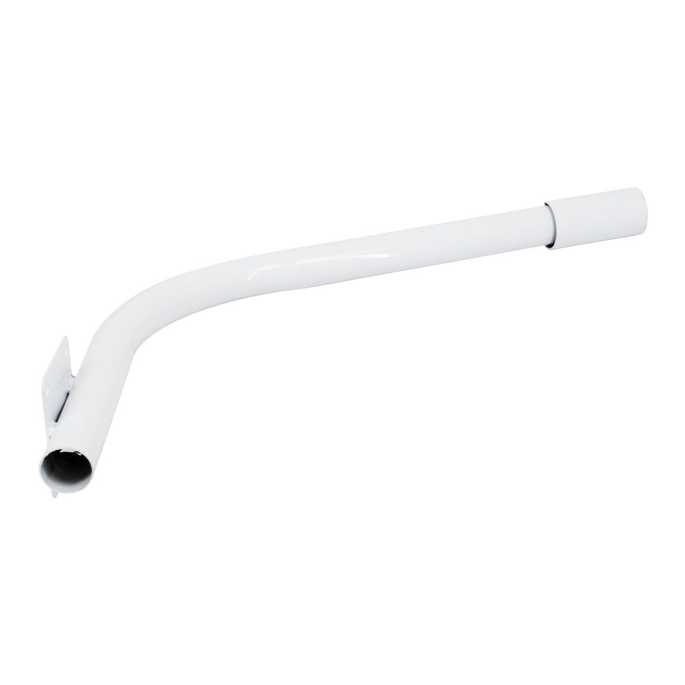 GloboStar® 90229 Μεταλλική Βάση Στήριξης CURVED M62cm x Φ60mm για Φωτιστικά Δρόμου Street Lights με Διάμετρο Βάσης Φ60mm