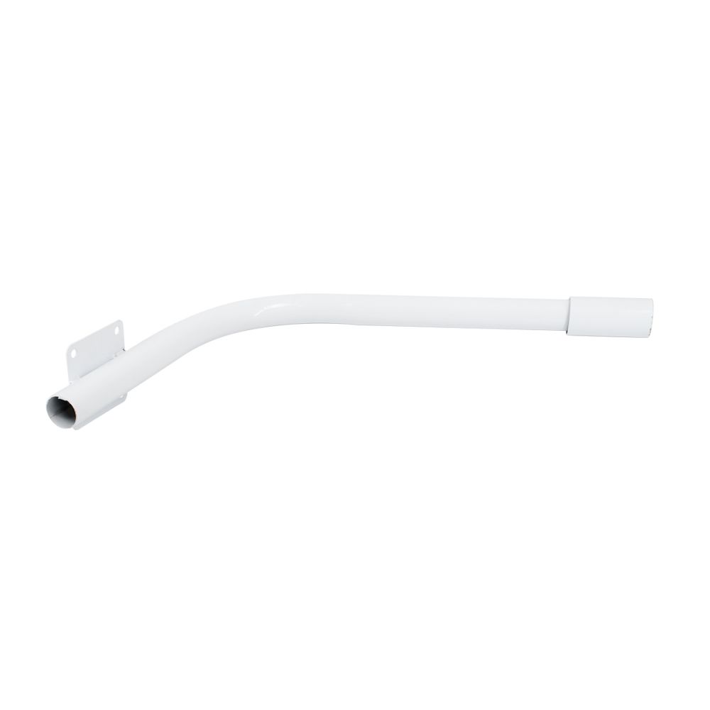 GloboStar® 90229 Μεταλλική Βάση Στήριξης CURVED M62cm x Φ60mm για Φωτιστικά Δρόμου Street Lights με Διάμετρο Βάσης Φ60mm