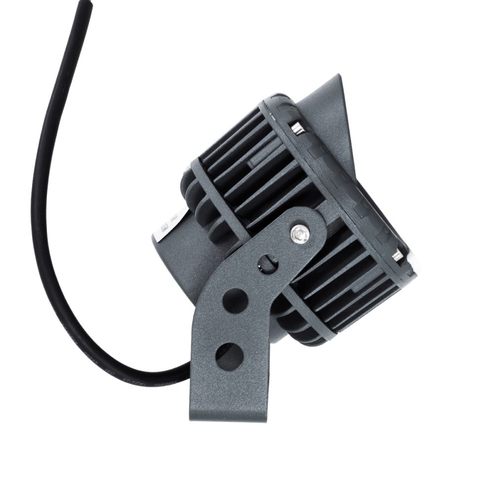 GLOBOSTAR® TREEVINA 90357 Φωτιστικό Σποτ με Αντιθαμβωτική Γρίλια για Φυτά - Δέντρα με Βάση Κήπου / Καρφωτό LED 6W 660lm 10° DC 24V Αδιάβροχο IP65 Θερμό Λευκό 2700K Dimmable - Bridgelux SMD Chip - Γκρι Ανθρακί - Μ13 x Π9.5 x Υ9.5cm - 3 Χρόνια Εγγύηση