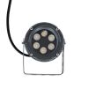 GLOBOSTAR® TREEVINA 90357 Φωτιστικό Σποτ με Αντιθαμβωτική Γρίλια για Φυτά - Δέντρα με Βάση Κήπου / Καρφωτό LED 6W 660lm 10° DC 24V Αδιάβροχο IP65 Θερμό Λευκό 2700K Dimmable - Bridgelux SMD Chip - Γκρι Ανθρακί - Μ13 x Π9.5 x Υ9.5cm - 3 Χρόνια Εγγύηση