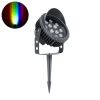 GLOBOSTAR® TREEVINA 90362 Φωτιστικό Σποτ με Αντιθαμβωτική Γρίλια για Φυτά - Δέντρα με Βάση Κήπου / Καρφωτό LED 24W 2040lm 10° DC 24V Αδιάβροχο IP65 Πολύχρωμο RGBW Dimmable DMX512 - Bridgelux SMD Chip - Γκρι Ανθρακί - Μ21.5 x Π18.3 x Υ14cm - 3 Χρόνια Εγγύη