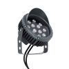 GLOBOSTAR® TREEVINA 90362 Φωτιστικό Σποτ με Αντιθαμβωτική Γρίλια για Φυτά - Δέντρα με Βάση Κήπου / Καρφωτό LED 24W 2040lm 10° DC 24V Αδιάβροχο IP65 Πολύχρωμο RGBW Dimmable DMX512 - Bridgelux SMD Chip - Γκρι Ανθρακί - Μ21.5 x Π18.3 x Υ14cm - 3 Χρόνια Εγγύη