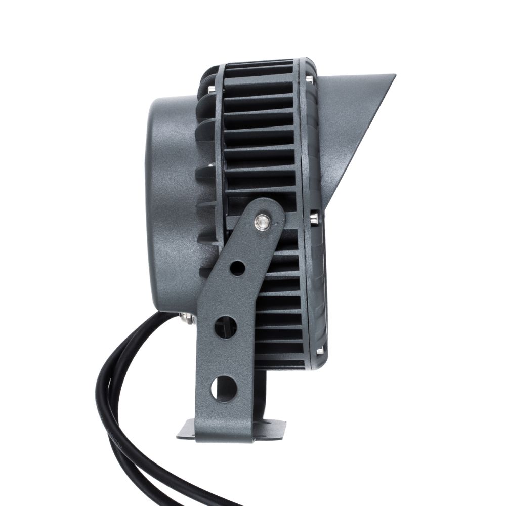 GLOBOSTAR® TREEVINA 90362 Φωτιστικό Σποτ με Αντιθαμβωτική Γρίλια για Φυτά - Δέντρα με Βάση Κήπου / Καρφωτό LED 24W 2040lm 10° DC 24V Αδιάβροχο IP65 Πολύχρωμο RGBW Dimmable DMX512 - Bridgelux SMD Chip - Γκρι Ανθρακί - Μ21.5 x Π18.3 x Υ14cm - 3 Χρόνια Εγγύη