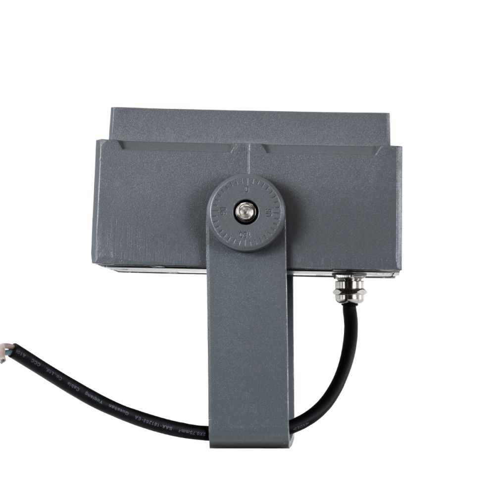 GLOBOSTAR® FLOODTINY 90367 Προβολέας Σποτ Wall Washer LED 27W 2835lm 3° DC 24V Αδιάβροχο IP65 Ultra Θερμό Λευκό 2200K Dimmable - Bridgelux SMD Chip - Γκρι Ανθρακί - Μ13.8 x Π16.4 x Υ7cm - 3 Χρόνια Εγγύηση