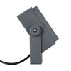 GLOBOSTAR® FLOODTINY 90368 Προβολέας Σποτ Wall Washer LED 27W 2970lm 3° DC 24V Αδιάβροχο IP65 Θερμό Λευκό 2700K Dimmable - Bridgelux SMD Chip - Γκρι Ανθρακί - Μ13.8 x Π16.4 x Υ7cm - 3 Χρόνια Εγγύηση