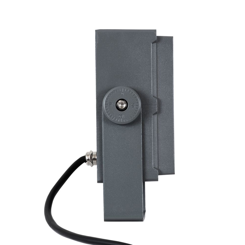 GLOBOSTAR® FLOODTINY 90369 Προβολέας Σποτ Wall Washer LED 27W 3105lm 3° DC 24V Αδιάβροχο IP65 Φυσικό Λευκό 4500K Dimmable - Bridgelux SMD Chip - Γκρι Ανθρακί - Μ13.8 x Π16.4 x Υ7cm - 3 Χρόνια Εγγύηση
