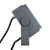 GLOBOSTAR® FLOODTINY 90370 Προβολέας Σποτ Wall Washer LED 27W 2295lm 3° DC 24V Αδιάβροχο IP65 Πολύχρωμο RGBW Dimmable DMX512 - Bridgelux SMD Chip - Γκρι Ανθρακί - Μ13.8 x Π16.4 x Υ7cm - 3 Χρόνια Εγγύηση