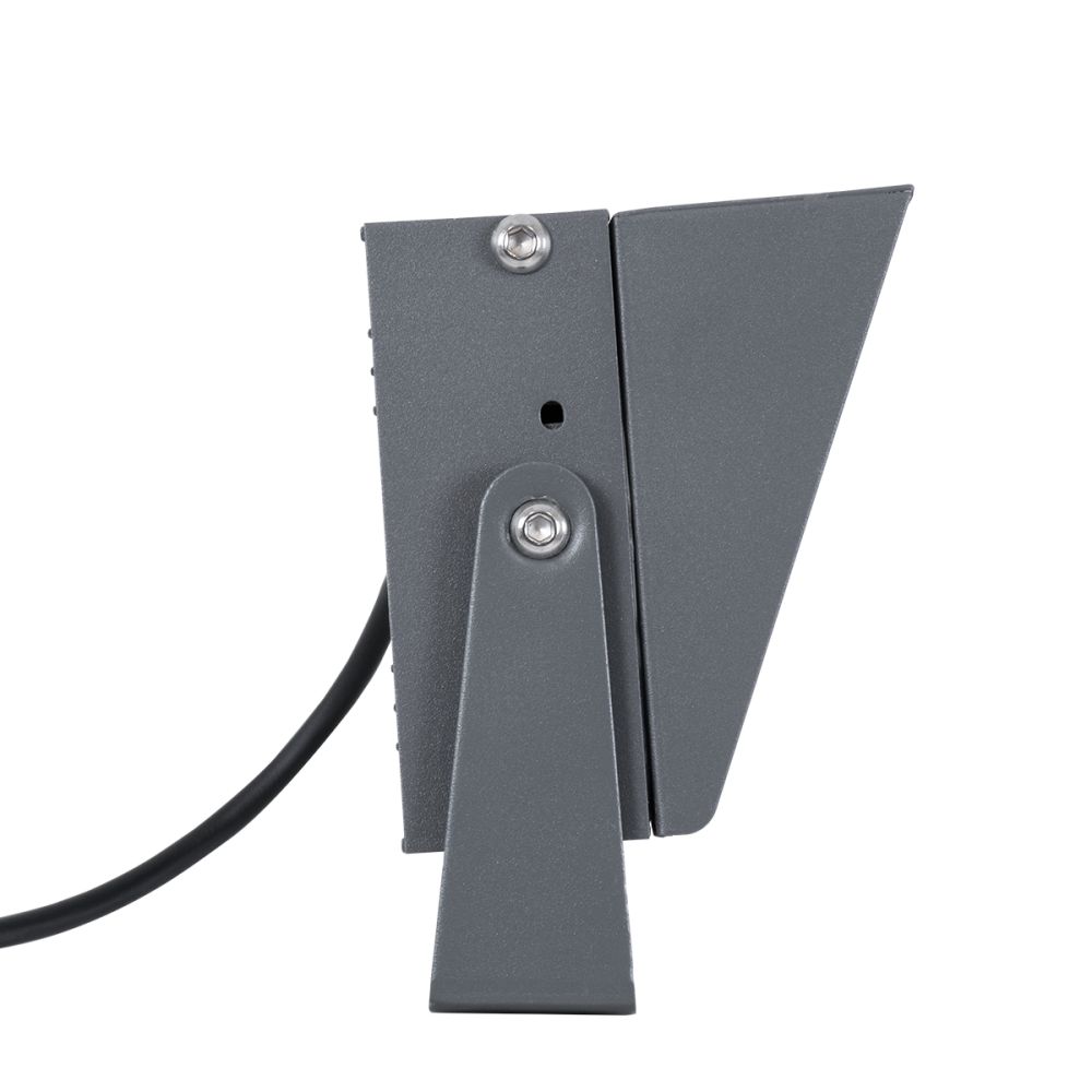 GLOBOSTAR® FLOODKAMY 90371 Προβολέας Σποτ Wall Washer με Αντιθαμβωτική Γρίλια LED 30W 3150lm 5° DC 24V Αδιάβροχο IP65 Ultra Θερμό Λευκό 2200K Dimmable - Bridgelux SMD Chip - Γκρι Ανθρακί - Μ19.5 x Π10.7 x Υ9.5cm - 3 Χρόνια Εγγύηση