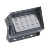 GLOBOSTAR® FLOODKAMY 90373 Προβολέας Σποτ Wall Washer με Αντιθαμβωτική Γρίλια LED 30W 3450lm 5° DC 24V Αδιάβροχο IP65 Φυσικό Λευκό 4500K Dimmable - Bridgelux SMD Chip - Γκρι Ανθρακί - Μ19.5 x Π10.7 x Υ9.5cm - 3 Χρόνια Εγγύηση
