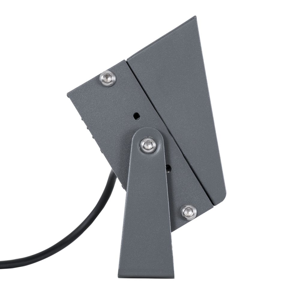 GLOBOSTAR® FLOODKAMY 90373 Προβολέας Σποτ Wall Washer με Αντιθαμβωτική Γρίλια LED 30W 3450lm 5° DC 24V Αδιάβροχο IP65 Φυσικό Λευκό 4500K Dimmable - Bridgelux SMD Chip - Γκρι Ανθρακί - Μ19.5 x Π10.7 x Υ9.5cm - 3 Χρόνια Εγγύηση
