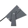 GLOBOSTAR® FLOODKAMY 90373 Προβολέας Σποτ Wall Washer με Αντιθαμβωτική Γρίλια LED 30W 3450lm 5° DC 24V Αδιάβροχο IP65 Φυσικό Λευκό 4500K Dimmable - Bridgelux SMD Chip - Γκρι Ανθρακί - Μ19.5 x Π10.7 x Υ9.5cm - 3 Χρόνια Εγγύηση