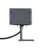 GLOBOSTAR® FLOODDANY 90375 Προβολέας Σποτ Wall Washer LED 24W 2640lm 5° DC 24V Αδιάβροχο IP65 Θερμό Λευκό 2700K Dimmable - CREE XPE Chip - Γκρι Ανθρακί - Μ16 x Π9.5 x Υ7.5cm - 3 Χρόνια Εγγύηση