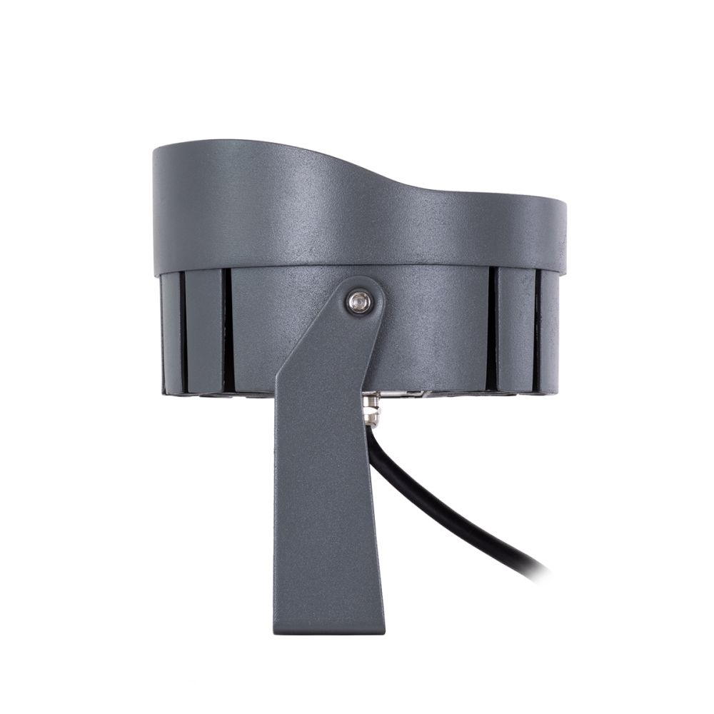 GLOBOSTAR® FLOODNIGMA 90378 Προβολέας Σποτ Wall Washer LED 24W 2160lm 30° DC 24V Αδιάβροχο IP65 Θερμό Λευκό 2700K Dimmable - Bridgelux SMD Chip - Γκρι Ανθρακί - Μ15 x Π15 x Υ9.1cm - 3 Χρόνια Εγγύηση